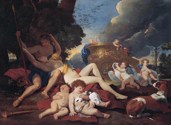 Nicolas Poussin Venus and Adonis oil painting picture